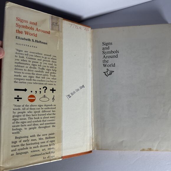 Signs and Symbols Around the World By Elizabeth Helfman 1967 Hardcover - Picture 7 of 9